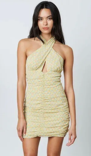Cutout Halter Mini Dress thumbnail 1