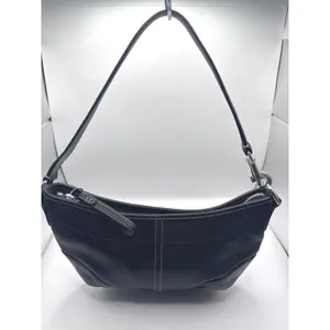 Coach Soho Black‎ Leather Small Hobo Shoulder Bag Purse N0 E043-4283 thumbnail 10