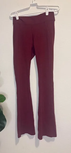 lululemon athletica maroon Flare yoga pants thumbnail 1