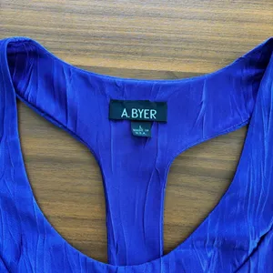 Y2K Vintage A Byer Racer Halter Top L Bubble Hem Bimbocore McBling Party Club thumbnail 2