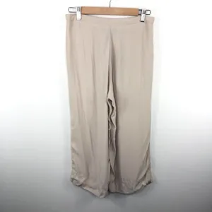 Reformation Tan Pleated Wide Leg Pants Womens Size S‎ Quiet Luxury Minimal thumbnail 5