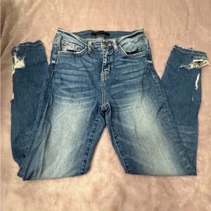 Vervet Flying Monkey (Buckle) Blue Denim Jeans thumbnail 2