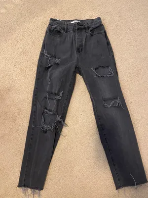 PacSun Distressed Black Jeans thumbnail 1