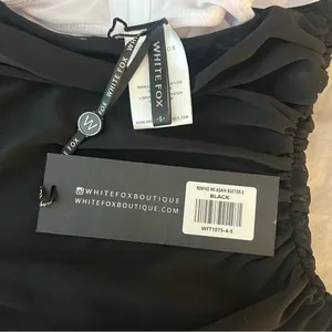 White Fox Boutique Remind Me Again Bustier Black, Small Mesh Crop Tank thumbnail 10