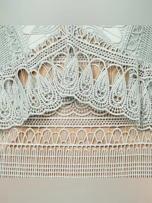 Self- Portrait Mint Green Lace Mini Dress Small thumbnail 5