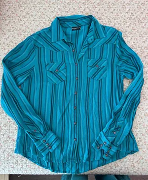 Cruel Girl Pearl Snap Western Shirt thumbnail 1