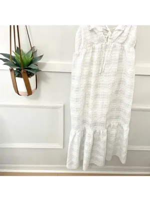 Lovers & Friends Rosine Midi Dress Size XS White Cottagecore Coastal Summer Chic thumbnail 4