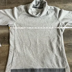 Nike Dry Cowl Funnel Neck Pullover Top Heather Gray Medium thumbnail 13