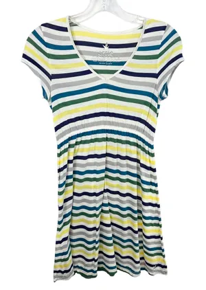 VTG Aerie Small Babydoll Top Y2K Striped Empire Waist Softi Girl‎ Grunge 169 thumbnail 1