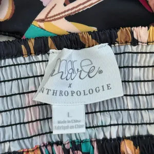 Anthropologie Mare Mare Cropped Bustier Floral Tropical Top‎ Size Large thumbnail 3