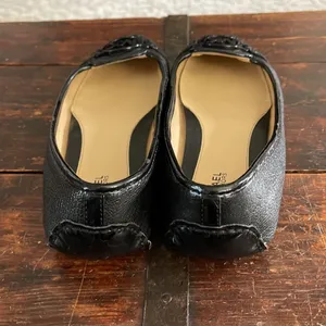 Michael Kors Black Leather Ballet Flats Size 7.5 thumbnail 4