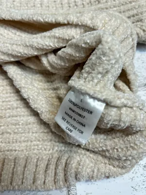 Altar’d State Cozy Cream Textured Knit Women's Sweater size Large thumbnail 8