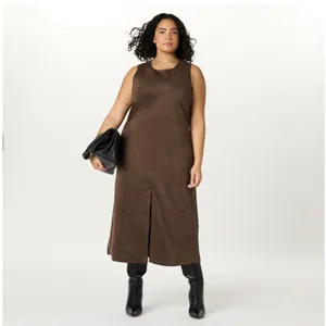 Chic Brown Maxi Dress Size 10 thumbnail 3
