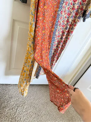 Natural Life Esme Floral Patchwork Maxi Shirt Dress thumbnail 4