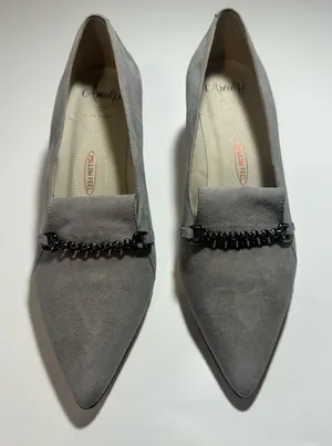 Amalfi Panda Pump Rangoni Firenze Made In Italy Grey‎ Cash Designer Classy 7.5 M thumbnail 1