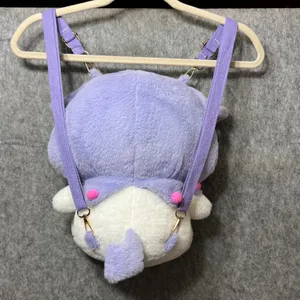 Sanrio Kuromi Plush Backpack Shoulder Bag Plushie Kawaii Purple White‎ thumbnail 2