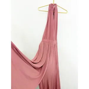 Free People Beach Dani Convertible Jumpsuit Size Medium Pink Maeve Wide Leg Boho thumbnail 12