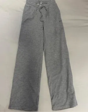 TNA aritzia waffle knit pants light grey thumbnail 1