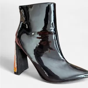 Flame rhinestone ankle boots Black Size 7.5 thumbnail 10
