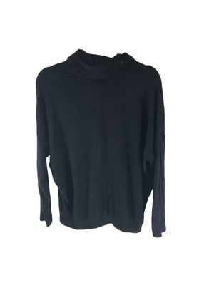 Z Supply Womens Lightweight Cowl Neck Dolman Sleeve Gathered Waist Black S thumbnail 2