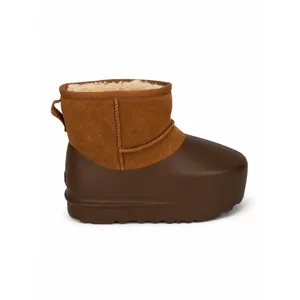 New! UGG Classic Mini Pumped Molded Boots – Chestnut – Women's Size 8 thumbnail 4