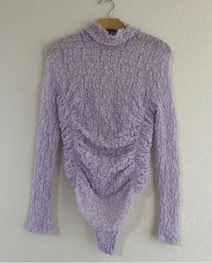 Free People Day & Night Ruched Lace Bodysuit thumbnail 7