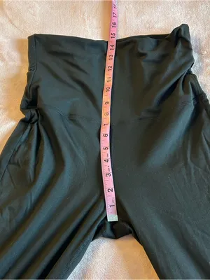 Embrace Your Love black fold over flared yoga pants size M athletic athleisure thumbnail 7