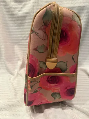 Caroline Hill NEW W TAGS Gi Gi. Hill pink floral spinner wheeled rolling carry on weekender bag thumbnail 7