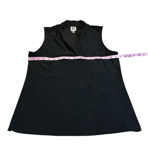 3/$15 ANNE KLEIN dressy black tank top thumbnail 3