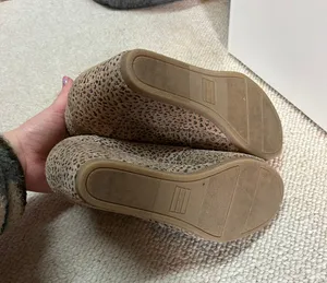 Wedge Boots Tan Leopard Print thumbnail 5