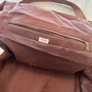 Mossimo Burgundy/Cream Stripe Duffle Bag thumbnail 9