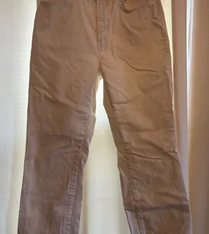 Women’s Zara white Jeans with raw hem thumbnail 1
