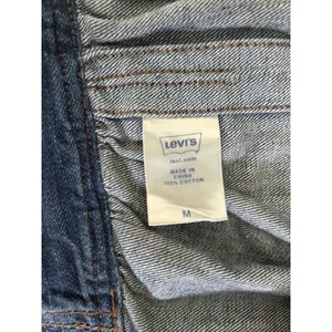Levi's dark wash denim peplum jacket M thumbnail 3