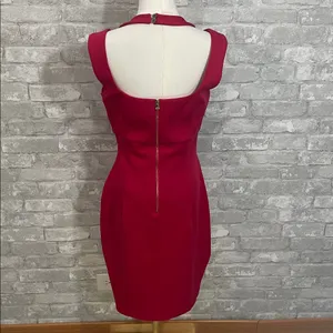 Guess Red Scuba Bodycon Mini Dress thumbnail 4