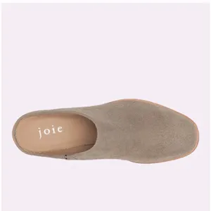 Joie Suede Wedge Mules Womens 38 Tan Wood Heel‎ Slip On Excellent Boho Casual thumbnail 5