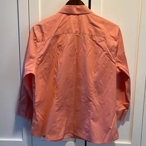 Alex Marie Peach Wrinkle Free Stretch Blouse 3/4 Sleeves Size 16 thumbnail 3