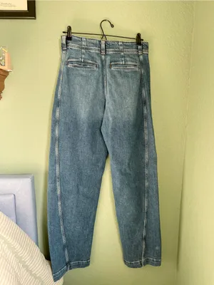 Madewell Tapered Denim Trousers Size 27 Calvert Wash Comfort Stretch High Rise thumbnail 10