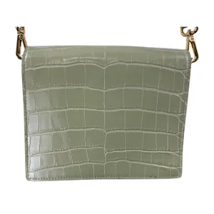 JW Pei Mini Flap Green Croc Faux Leather Vegan Crossbody Strap Bag Handbag OS thumbnail 3