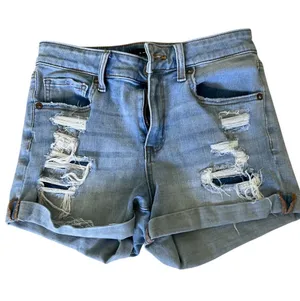 Aero - Light Blue Distressed Denim Shorts 8 thumbnail 1