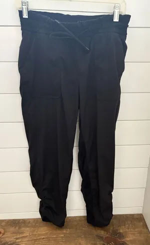 Lululemon Black Relaxed Fit Drawstring Lounge Pants Womens Size‎ 8 thumbnail 1
