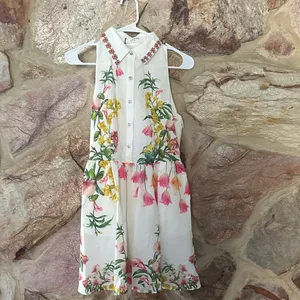Commense Floral Print Belted Mini Dress size XS thumbnail 3