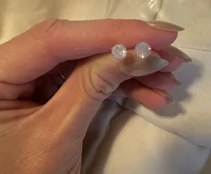 Elegant Silver Stud Earrings thumbnail 1