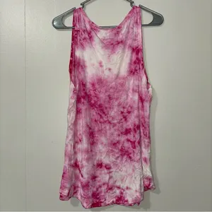 Pink Tie-Dye American Eagle tank thumbnail 2