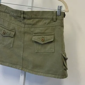 Princess Polly Olive Green Cargo Mini Skirt Cotton Utility Size 6 Streetwear thumbnail 4
