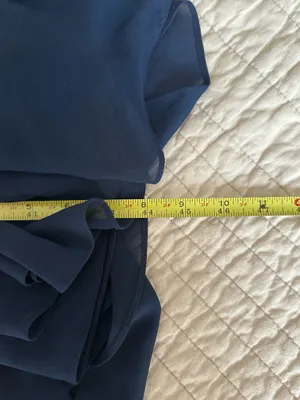 Lulus Navy Deep V Formal Dress thumbnail 8