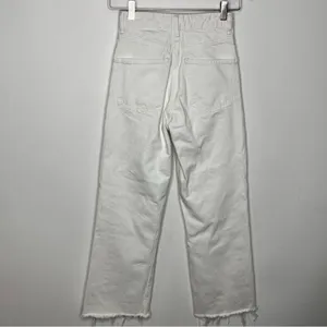 Zara white wide‎ leg jeans size 0 thumbnail 5