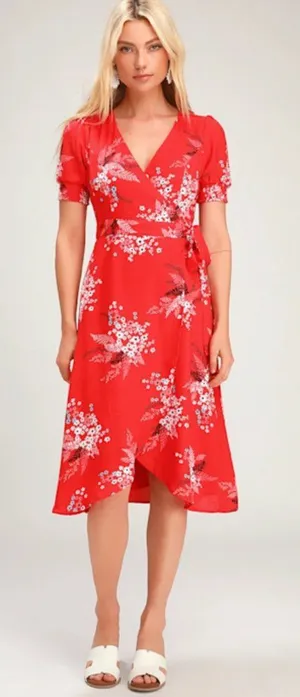 LULU's Floral Romantic Sexy Flowy Wedding Chic Casual Resort Europe Vacation thumbnail 1