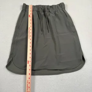 Lululemon On the Fly Skirt Women 6 Sage Green Drawstring Athletic Athleisure thumbnail 5