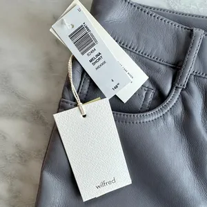Wilfred Melina High Rise Faux Leather Pant Ardoise Grey Size 4 NEW Short 28" thumbnail 3
