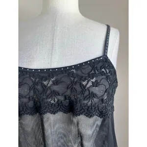 Source Unknown Whimsigoth Sheer Lace Babydoll Tank Goth Grunge Fairycore Top Size S/M thumbnail 7